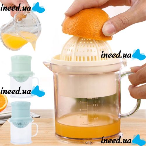Ручная мини-соковыжималка Juicer XL-295 чашкой для фруктов, Универсальная соковыжималка фрешер для ягод с емкостью для сока XL 295