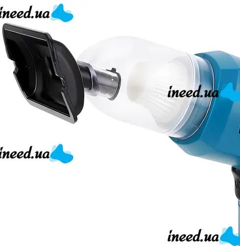 Аккумуляторный пылесос Makita CVC-21 21V с насадками, беспроводной ручной автопылесос Макита 3 режима скорости для сухой уборки в авто и дома Синий