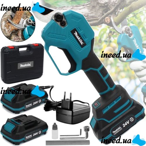 Battery Electric pruner Makita DUP365Z 24V 5AH Li-Ion garden pruner for pruning branches and trees with 2 batteries in a case 24V QJ25