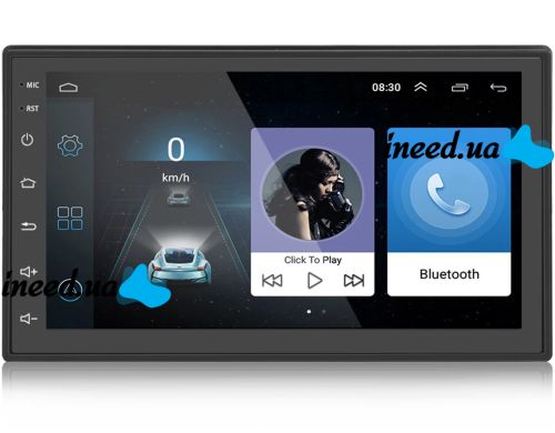 Автомагнитола MP5 CJ CP607 BT Android проигрыватель в машину с поддержкой Apple carplay 4G-32G 2din автомобильная магнитола с сенсорным экраном 7"