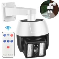 Уличный светодиодный фонарь муляж камеры HW-5118-1 44 SMD с реакцией на движение на солнечной батарее, Камера обманка лампа с датчиком движения Белая