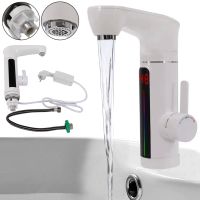 Проточный водонагреватель DeLimano FT004 нижнее подключение 3000W электрический нагреватель с LCD дисплеем и индикатором температуры 220V HaoHaiyo