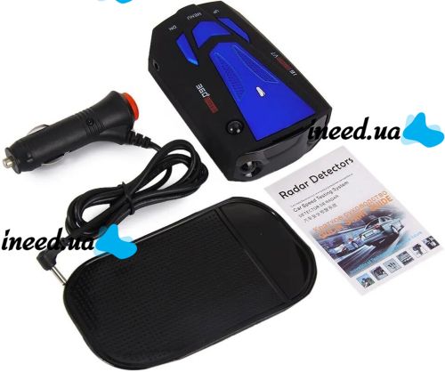 Автомобильный лазерный антирадар Radar Detectors T9-V7 детектор радиолокатора, радар обнаружитель измерения скорости с LED дисплеем на 360° V7