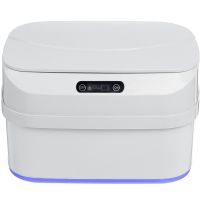 Trash Can with Sensor Lid ZSW-L11 8L Automatic Smart Trash Can, Folding Trash Can with Smart Sensor for Kitchen White