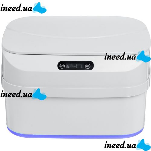 Trash Can with Sensor Lid ZSW-L11 8L Automatic Smart Trash Can, Folding Trash Can with Smart Sensor for Kitchen White