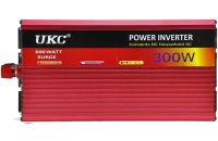 Автомобильный инвертор напряжения UKC SSK-300 12V-220V 300W с функцией плавного пуска, авто преобразователь напряжения тока 12В 220В 300Вт UN-3051