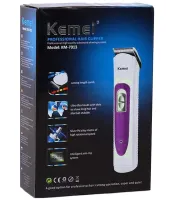 Kemei KM-7013 Wireless Edging Hair Clipper with Adjustable Nozzle, Wireless Trimmer Razor for Edging Beard and Mustache