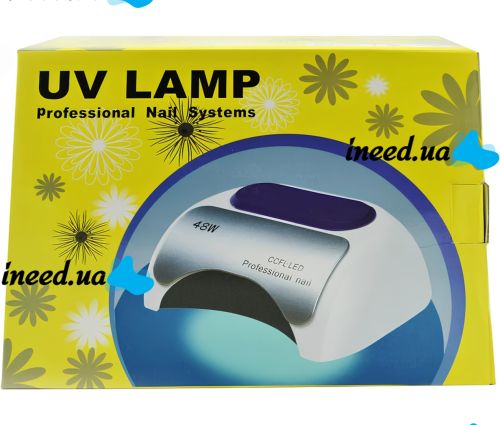 Гибридная ультрафиолетовая LED лампа Sun Nail System K18 48W для маникюра и педикюра CCFL UV Lamp с датчиком движения и таймером для сушки гель лака