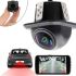 Car Parking Rear View Camera Fisheye AHD 2K CCD 180 Degree , Universal Stock Camera Lens with Parking Sensor for Car