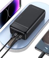 Portable Charger Power Bank Awei P7K 30000 mAh Power Bank, Portable External Battery Battery with Indicator and Cable for Phone