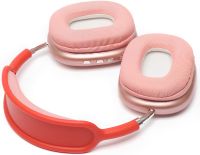 Накладные беспроводные наушники Bluetooth Macaron P9 Max с Aux полноразмерные блютуз стереонаушники со слотом карты памяти MicroSD, TF Card Красные