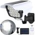 Уличный светодиодный фонарь муляж в виде камеры Solar Light JLP-2177 с датчиком движения на солнечной батарее Мини камера обманка лампа с пультом ДУ