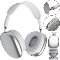 Overhead Wireless Bluetooth Headphones Macaron P9 Max with Aux, Full-size Bluetooth Stereo Headphones with microSD Memory Card Slot, TF Card White