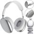 Overhead Wireless Bluetooth Headphones Macaron P9 Max with Aux, Full-size Bluetooth Stereo Headphones with microSD Memory Card Slot, TF Card White