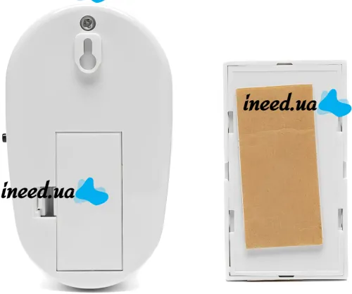 Дверной звонок Luckarm Intelligent 8853 беспроводная кнопка на батарейках, передатчик сигнала и приемник на 32 мелодий для входной двери до 150 м