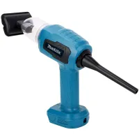 Аккумуляторный пылесос Makita CVC-21 21V с насадками, беспроводной ручной автопылесос Макита 3 режима скорости для сухой уборки в авто и дома Синий