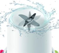 Портативный блендер в бутылке Mini Juicer 350 мл для смузи и сока, беспроводной переносной мини блендер, соковыжималка, измельчитель фруктов Белый