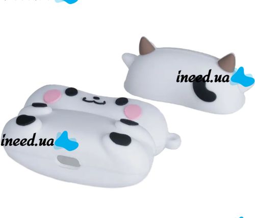 Защитный противоударный чехол Case 3D Cute Cow буренка для наушников Apple AirPods Pro 1, 2 силиконовый кейс Коровка с полной защитой и карабином