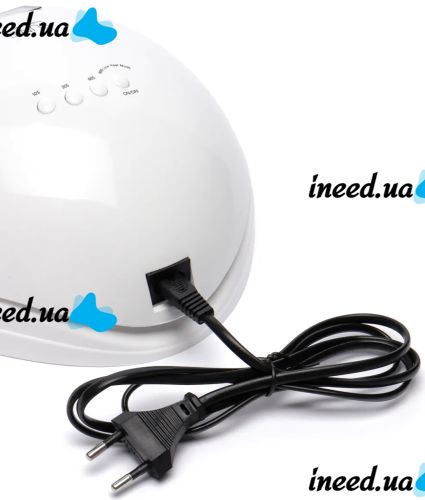 Профессиональная УФ лампа SUN5 для маникюра и педикюра 48W UV LED с экраном и таймером, аппарат для сушки гель лака и геля для ногтей Сан 5 White
