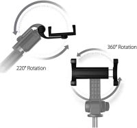 Селфи палка штатив Selfie Stick L01 70 см телескопический трипод для селфи, монопод тренога с держателем для телефона с пультом Bluetooth L-01