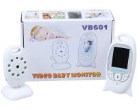 Smart Baby VB601 Wireless Baby Monitor with 2 Inch Screen, Rechargeable Color Night Vision Camera with Two-way Communication and Thermometer VB-601