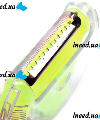 Ручная круглая овощерезка Rotary Multifunctional Peeler 3 в 1 универсальная трехсторонняя терка для чистки и нарезки соломкой овощей и фруктов