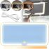 Косметичне дзеркало в салон автомобіля LED Light Mirror m538 3 режими, акумуляторне підвісне дзеркало з підсвічуванням на сонцезахисний козирок 