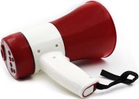Ручной мегафон рупор 15W UKC ER-22U дальность 200м громкоговоритель на ремне с функцией записи голоса и встроенной сиреной на аккумуляторе ER22U