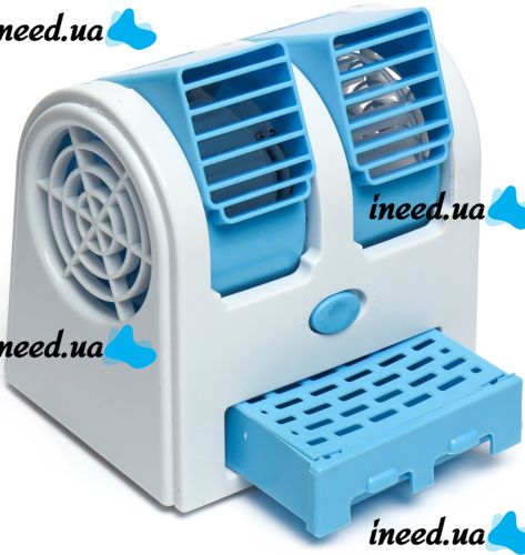Мини кондиционер с увлажнителем Mini Fan HB-0199 настольный портативный вентилятор, увлажнитель охладитель воздуха для дома и офиса 2.5W USB HB-168