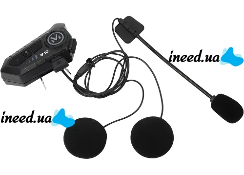 Беспроводная гарнитура на шлем Helmet Wireless Earphone Y10 с мягким микрофоном и шумоподавлением, мотогарнитура с сенсорным управлением и Bluetooth