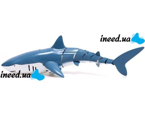 Акула на радіокеруванні у воді Shark S801 - 1 з пультом, акумуляторна інтерактивна дитяча плаваюча Іграшка на дистанційному управлінні від 6 років