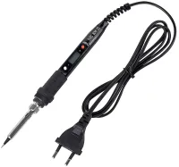 Электрический паяльник JCD 908S 80W с LED дисплеем и регулировкой температуры, паяльная станция с набором инструментов оловоотсосом и жалом в чехле