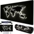 Игровой компьютерный коврик Светящаяся Карта Мира HP227 80x30 см для клавиатуры и мышки, Игровая поверхность для мыши