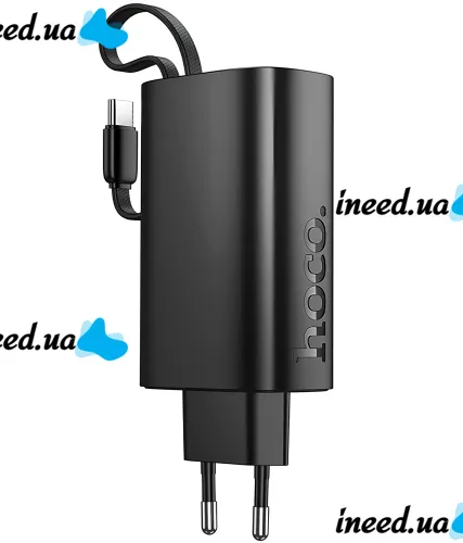 Сетевое зарядное устройство Hoco J148 PD20W Power Bank 5000 mAh портативный внешний аккумулятор Type-C повербанк с кабелем и адаптером для зарядки