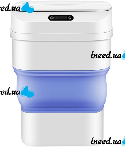 Trash Can with Sensor Lid ZSW-L11 8L Automatic Smart Trash Can, Folding Trash Can with Smart Sensor for Kitchen White