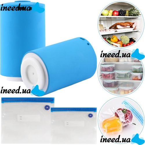 Вакуумный упаковщик пакетов Always Fresh Seal Vac с 6-ю пакетами, автоматический вакууматор вакуумайзер для упаковки и хранения еды, продуктов