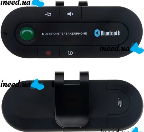 Автомобільний бездротовий динамік Julo HB 505-BT Hands Free Bluetooth мікрофон з гучномовцем MP3 AUX спікерфон з зарядним для телефону USB