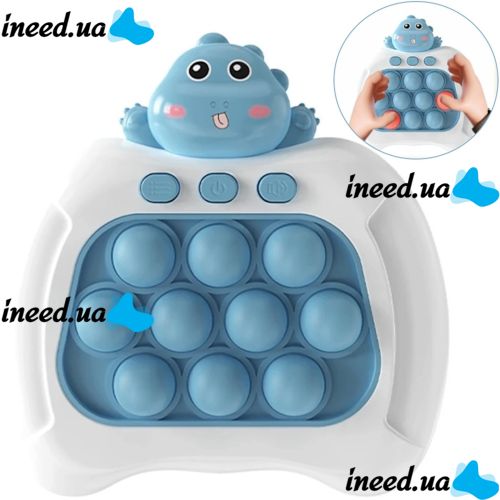Детская игрушка головоломка Quick Pop It Baby Dragon интерактивная электронная приставка антистресс поп ит для снятия стресса на батарейках от 3-х лет