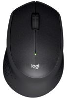 Беспроводная оптическая мышь Logitech M330 Silent Plus Black игровая геймерская мышка на батарейке для ПК компьютера и ноутбука 2.4GHZ USB Черная