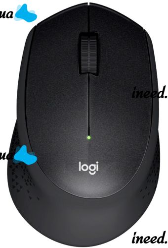 Беспроводная оптическая мышь Logitech M330 Silent Plus Black игровая геймерская мышка на батарейке для ПК компьютера и ноутбука 2.4GHZ USB Черная