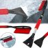Щітка-скребок для чищення авто Snow Brush A031-001 2 в 1 телескопічна щітка для очищення автомобіля від снігу, криги зі скребком і ручкою 68-88 см