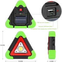 Аварийный свет Hurry Bolt Emergency Hazart Light HB-6609T автомобильный знак аварийной остановки со светодиодным фонарем и солнечной батареей microUSB