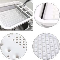 Складная кухонная сушилка для посуды Kitchen Craft Joseph Extend BN-090 раскладная, силиконовая сушка для тарелок и кухонных приборов, поддон