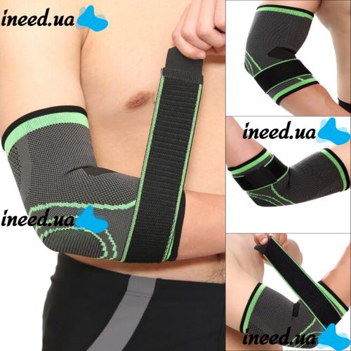 Фиксатор локтевого сустава Elbow Support ST-2506 эластичный бандаж, фиксатор, универсальный спортивный налокотник на локоть с фиксирующим ремнем