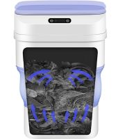 Trash Can with Sensor Lid ZSW-L11 8L Automatic Smart Trash Can, Folding Trash Can with Smart Sensor for Kitchen White