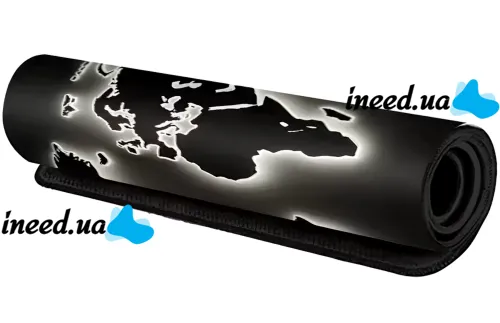 Игровой компьютерный коврик Светящаяся Карта Мира HP227 80x30 см для клавиатуры и мышки, Игровая поверхность для мыши