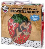 Bigmouth Beach Blanket Strawberry YX0012 3D Beach Blanket Lint Free Beach Mat 152x122cm Picnic and Beach Towel Strawberry