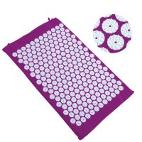 Ортопедический акупунктурный массажный коврик Acupressure Mat для спины, головы, шеи, ног, стоп, аппликатор Кузнецова для игольчатого массажа тела
