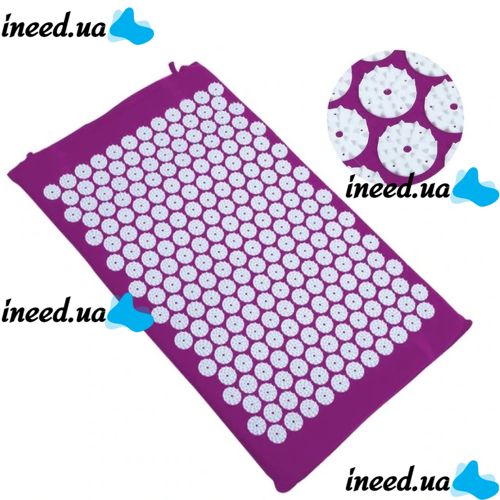 Ортопедический акупунктурный массажный коврик Acupressure Mat для спины, головы, шеи, ног, стоп, аппликатор Кузнецова для игольчатого массажа тела