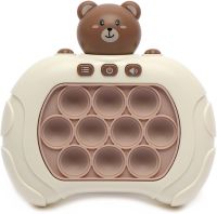 Детская игрушка головоломка Pop It Baby Bear интерактивная электронная приставка антистресс поп ит для снятия стресса на батарейках от 3-х лет